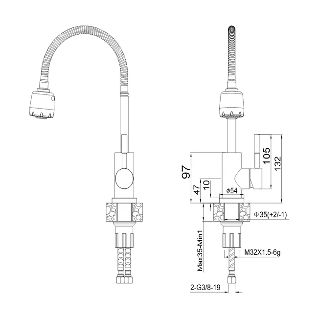 Смеситель для кухни 11360 Golden Fox