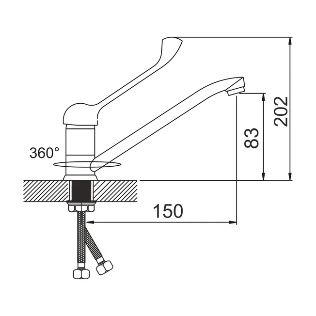 Смеситель для кухни Medical G213210-1 Gota Rocio