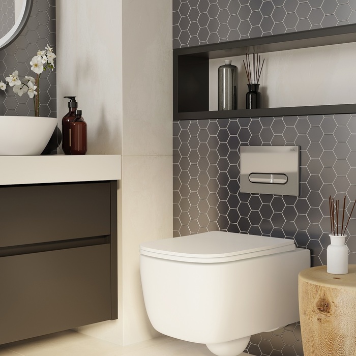 Клавиша смыва, универсальная, хром, Unifix, 031 UNI31CHi77 Iddis