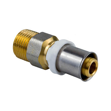Муфта пресс латунь Дн20х 1/2" НР STI