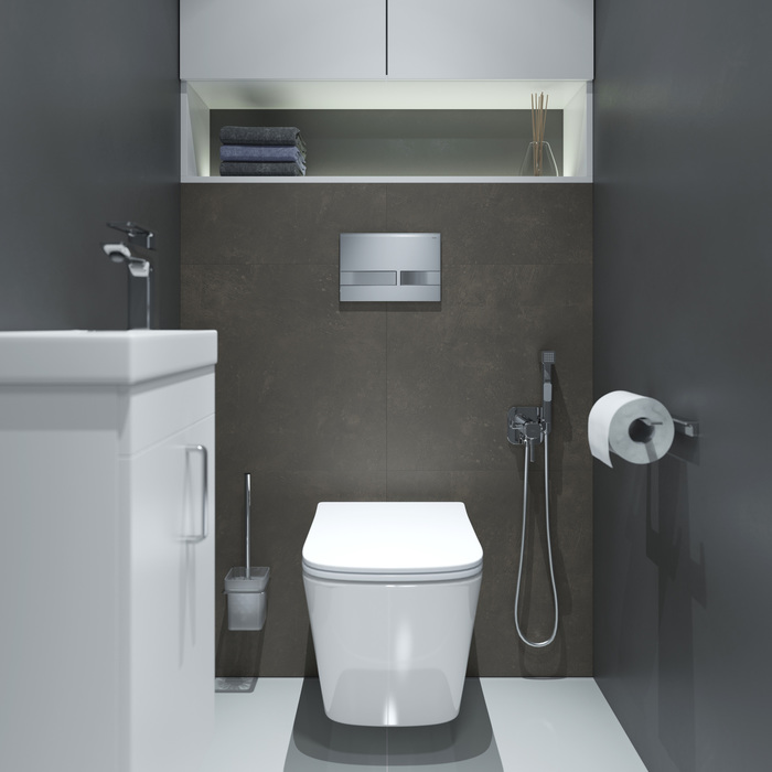 Клавиша смыва, универсальная, хром, Unifix, 006 UNI06CHi77 Iddis