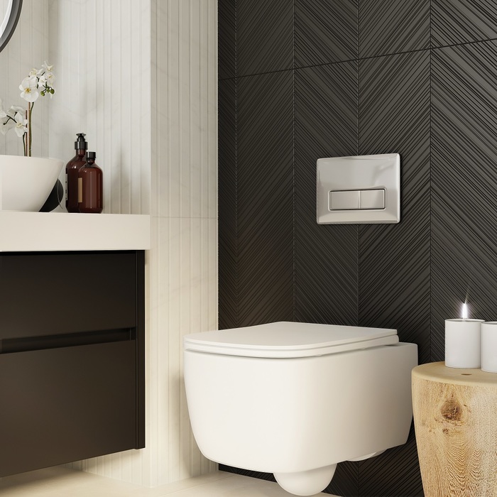 Клавиша смыва, универсальная, хром, Unifix, 041 UNI41CHi77 Iddis