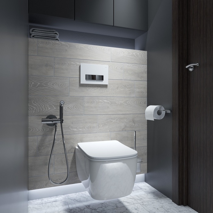 Клавиша смыва, универсальная, Uniglass, 001 UNG02WCi77 Iddis