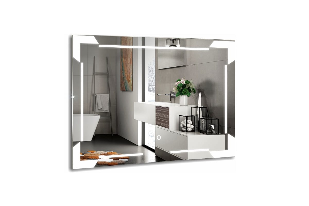 Зеркало 800*600 LED подсветка, сенсор выкл, Крокус 00059559 AZARIO