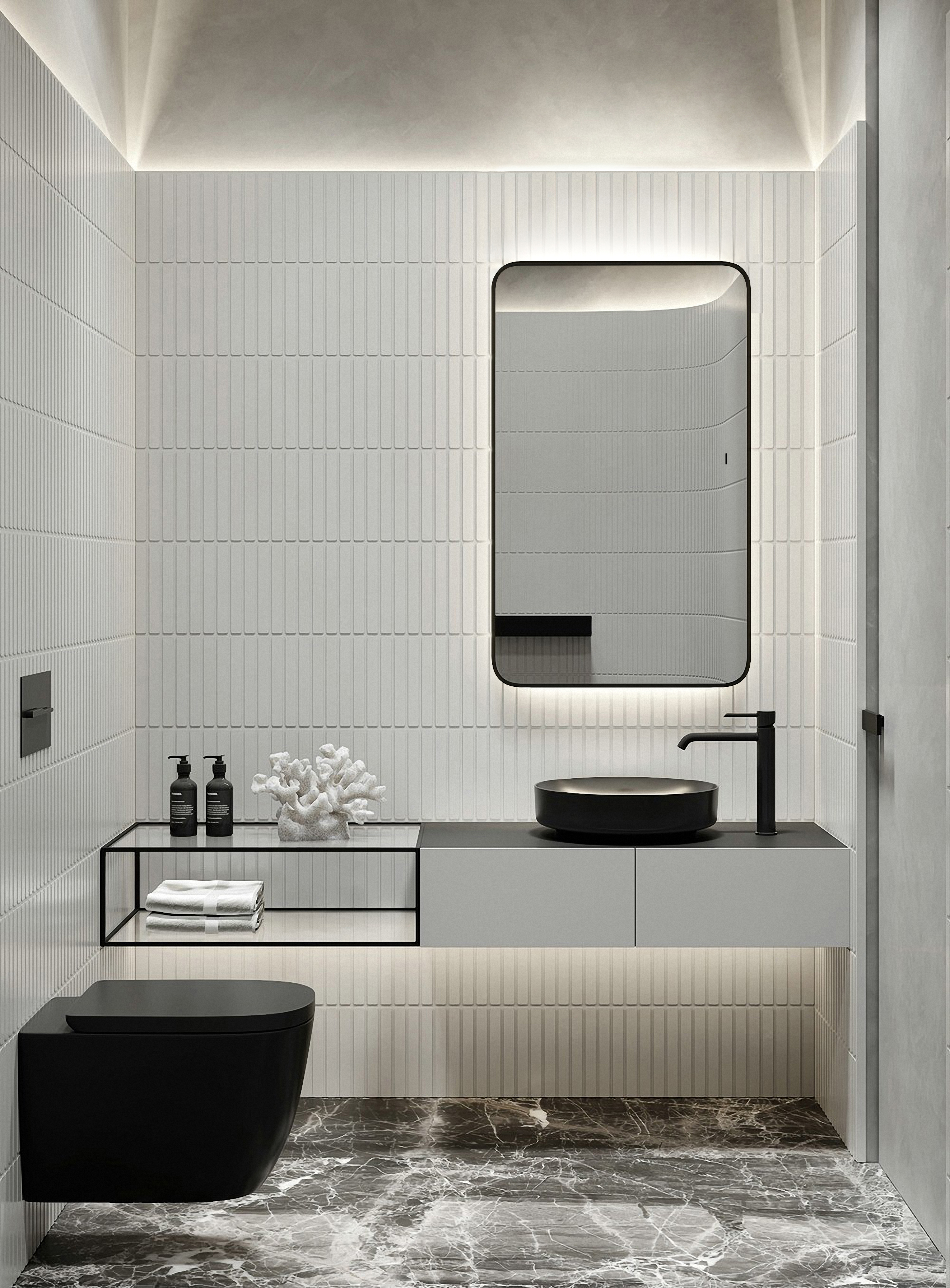 Зеркало 600х100 сенсорный выключатель INCANTO LED-00002538 Azario