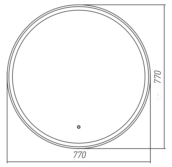 Зеркало LED-00002610 Azario