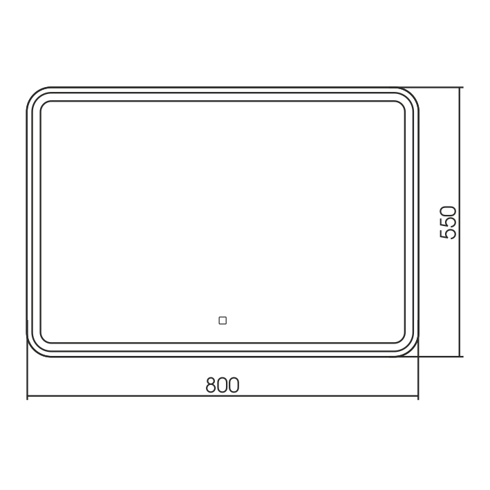 Зеркало LED-00002533 Azario