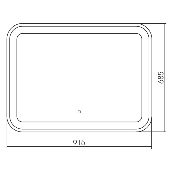 Зеркало LED-00002531 Azario