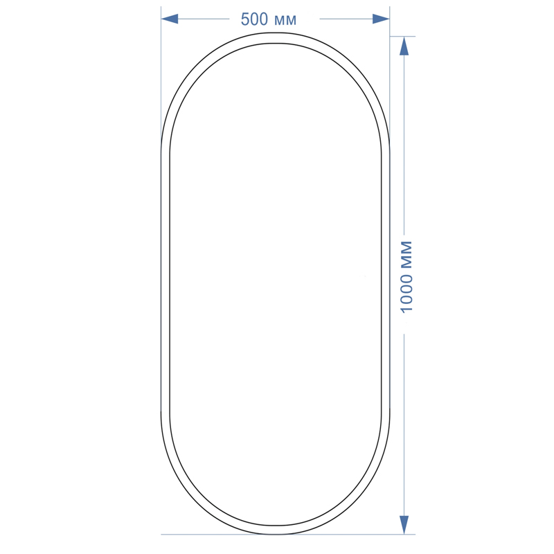 Зеркало LED-00002430 Azario