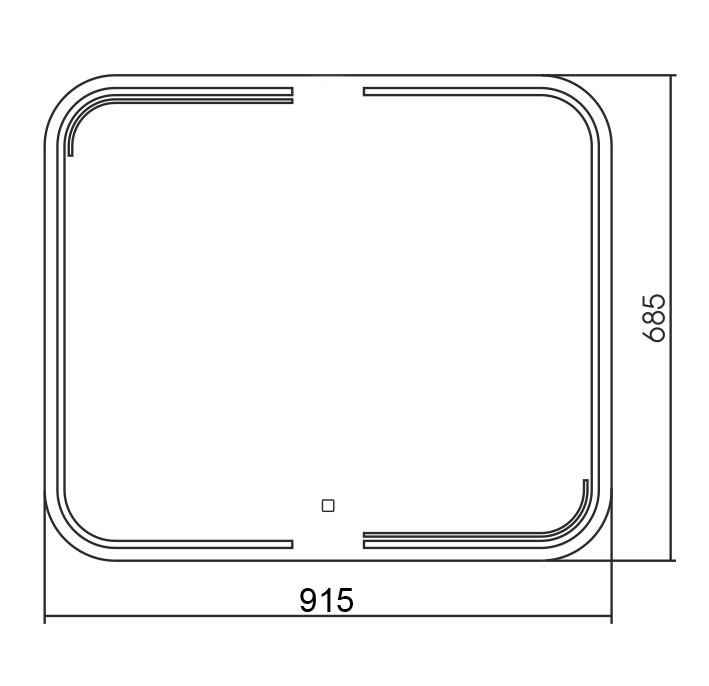Зеркало LED-00002523 Azario