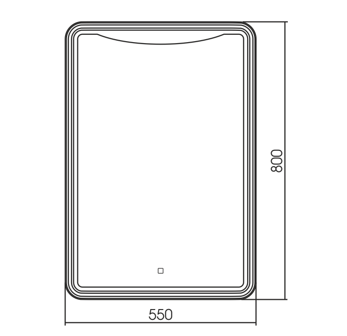 Зеркало LED-00002534 Azario