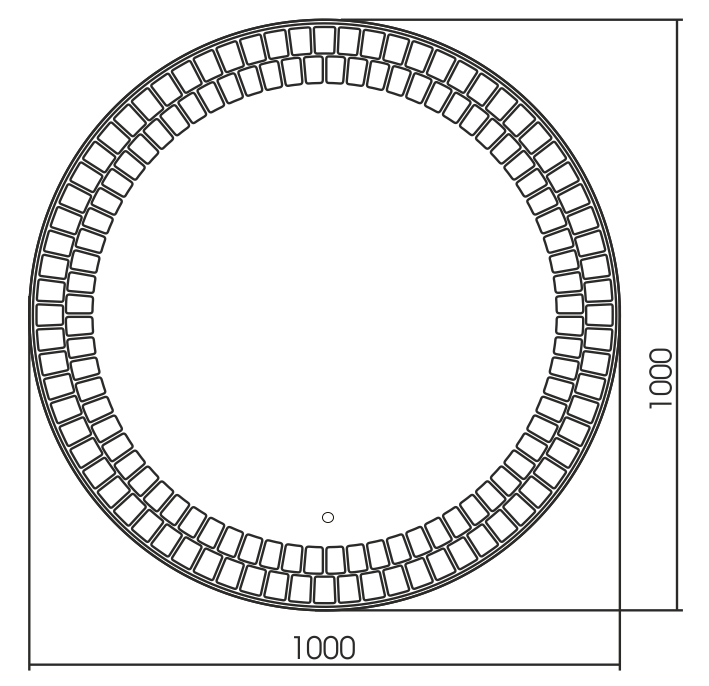 Зеркало LED-00002512 Azario