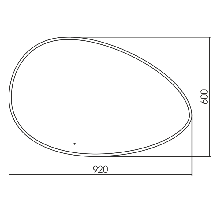 Зеркало LED-00002556 Azario