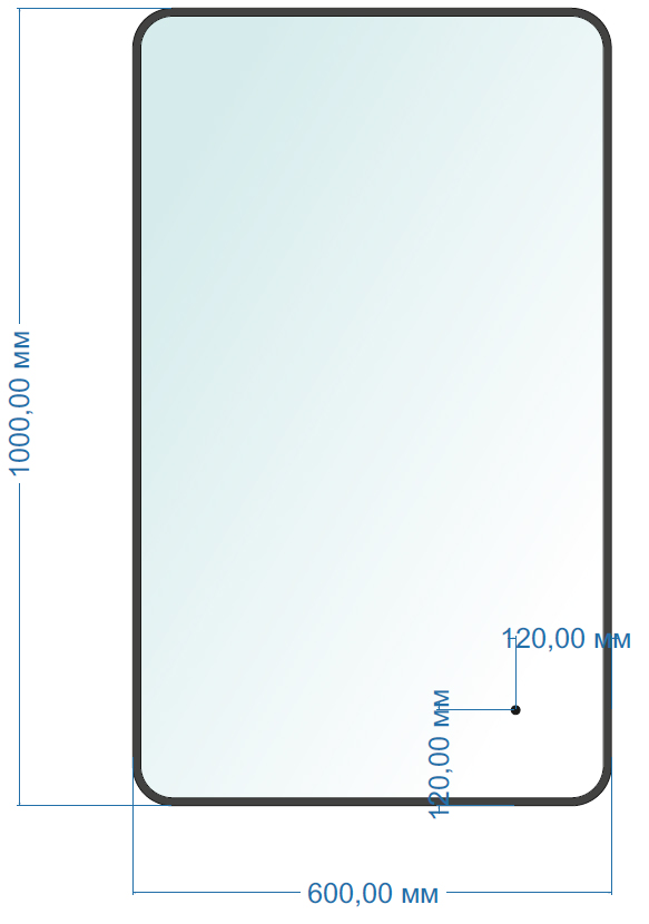Зеркало LED-00002558 Azario