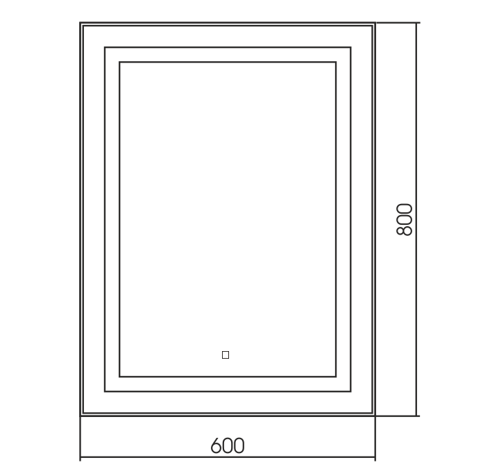 Зеркало LED-00002510 Azario