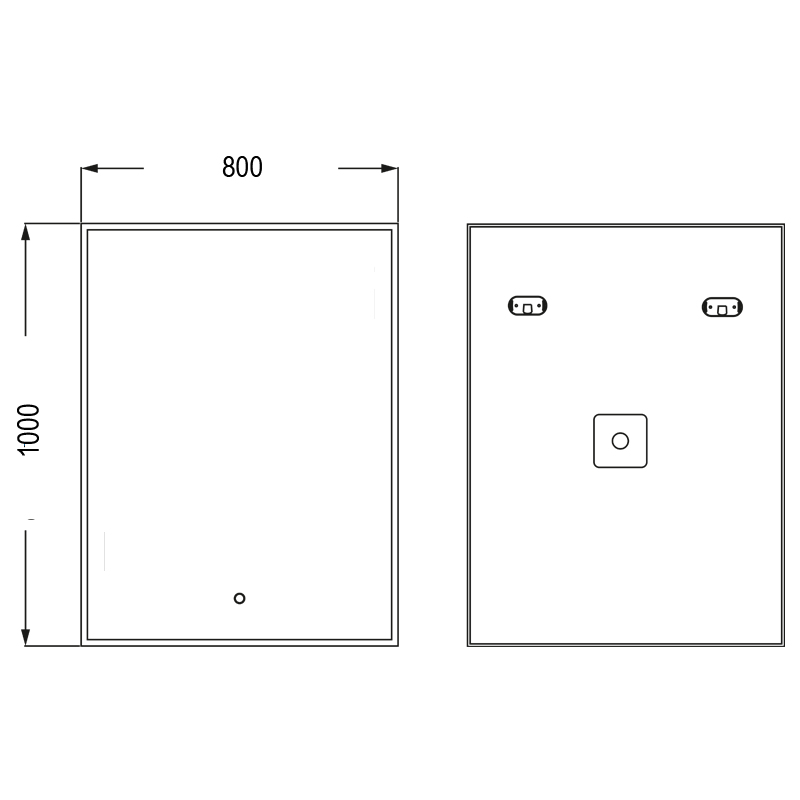 Зеркало LED-00002315 Azario