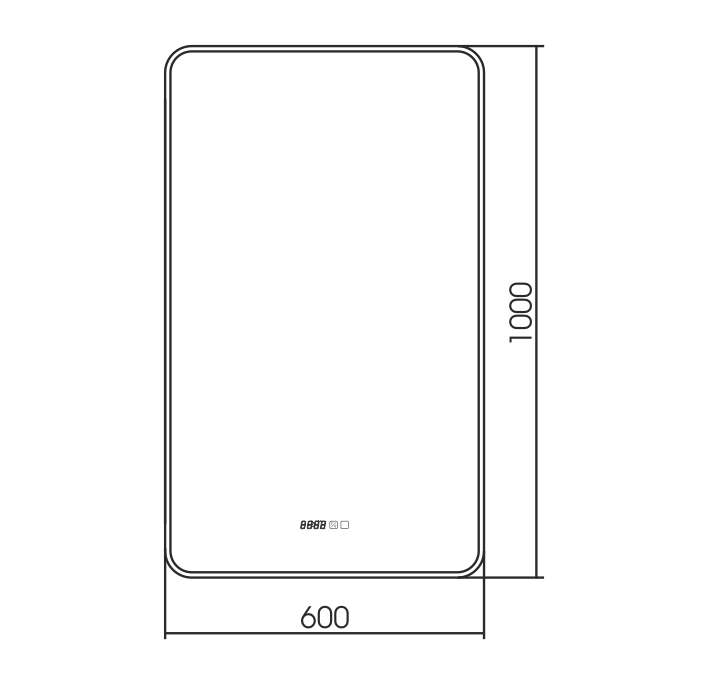 Зеркало LED-00002539 Azario