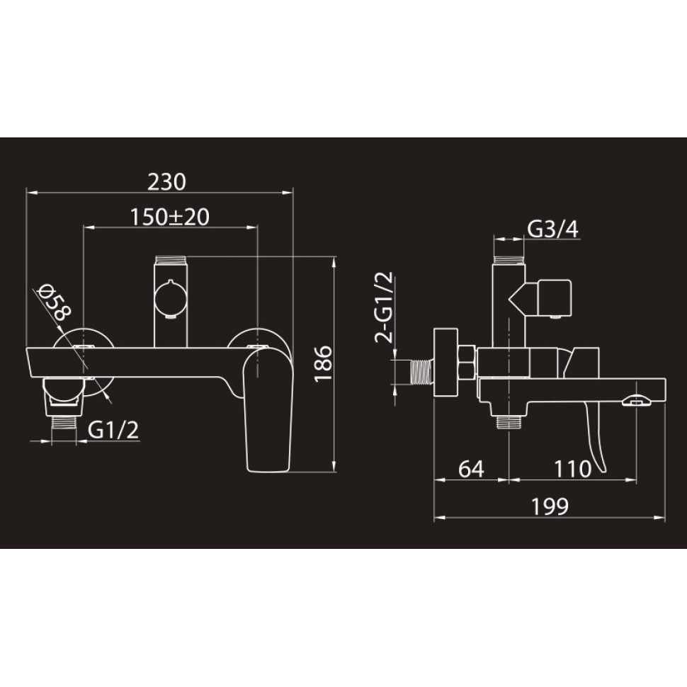 Душевая система (Set-22-New) 2305599-2L Elghansa