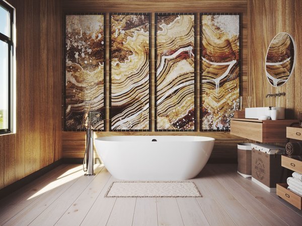 Ванна мраморная SUMBAWA 1795×780×580 Esse