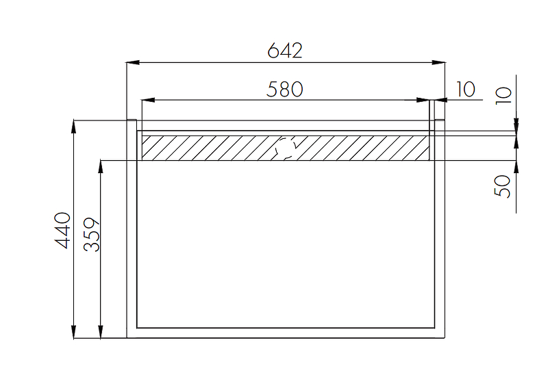 Столешница Лофт Фабрик 65 Дуб Кантри 1A242903LTDY0 Aquaton