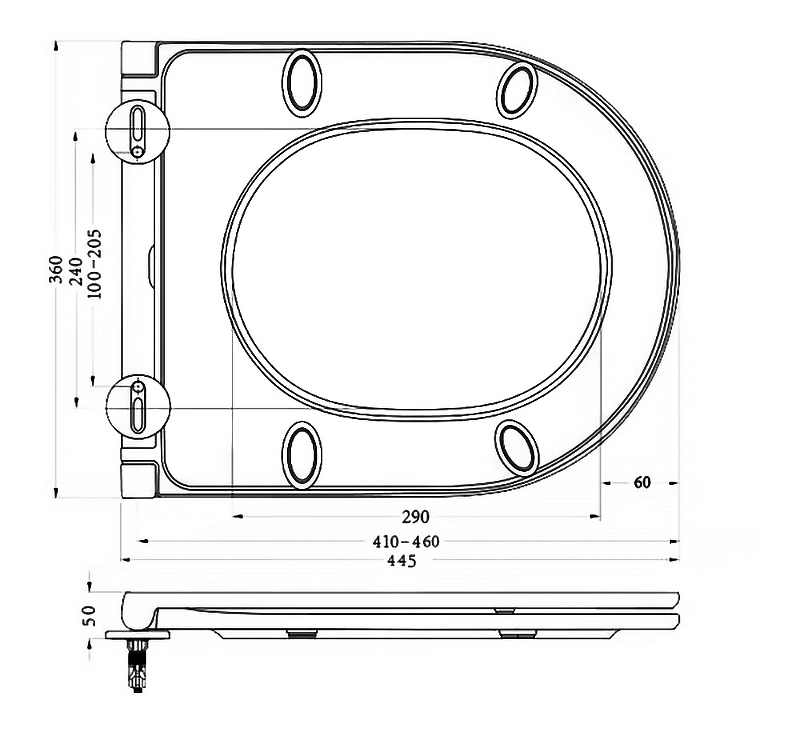 Сиденье для унитаза с микролифтом BB902SC BelBagno