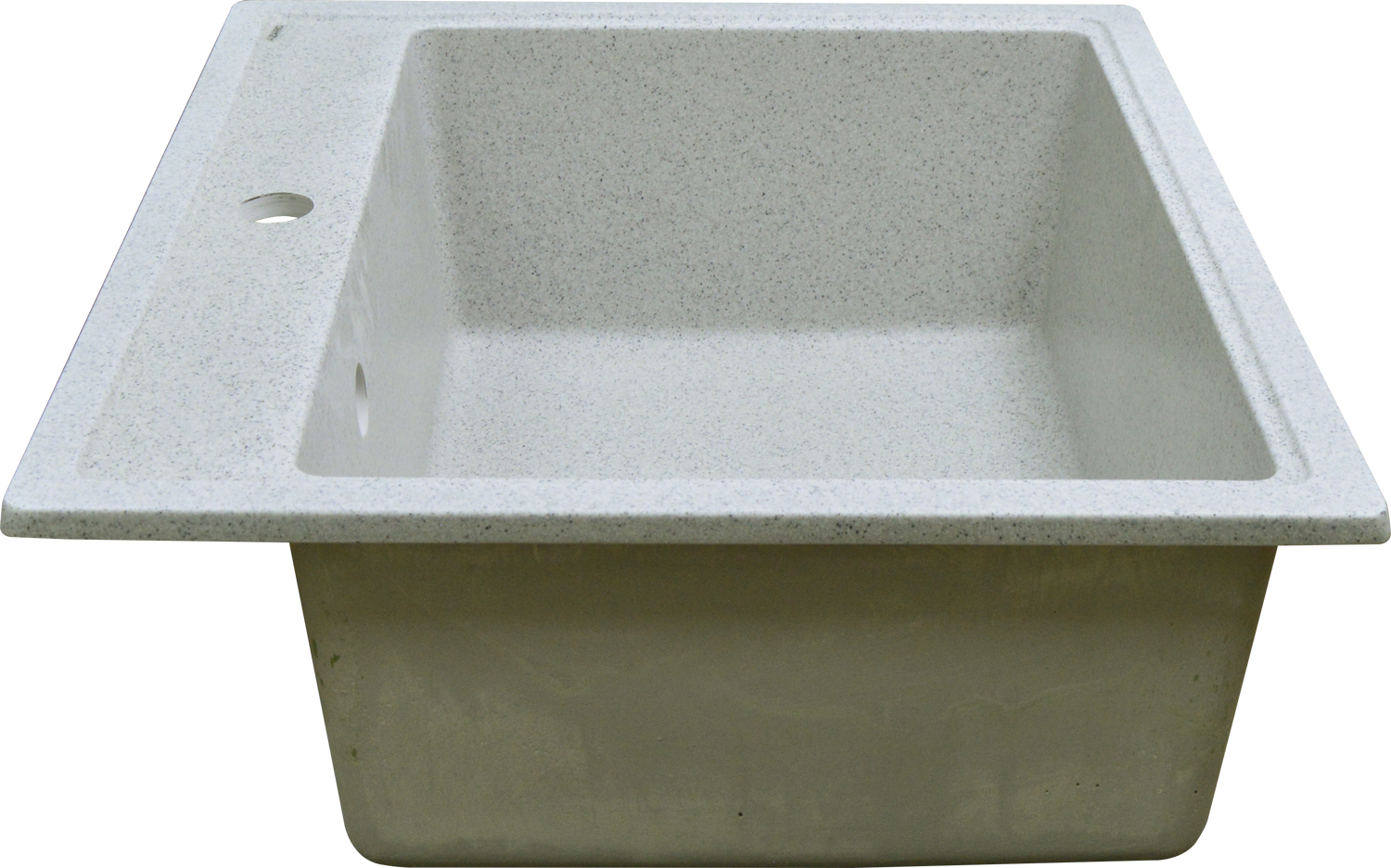 Кухонная мойка Litos 570х505х200 Светло серая сифон + герметик CS00078328 Azario