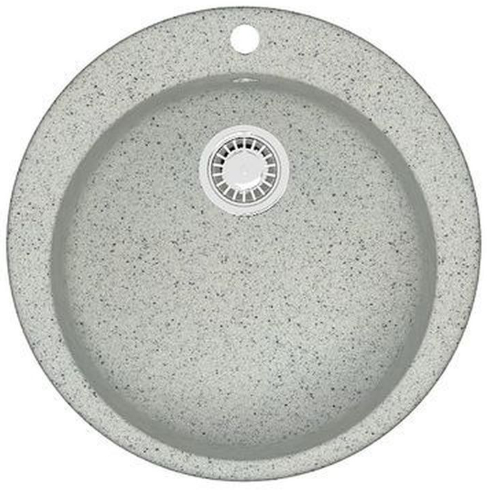 Кухонная мойка Vital 507x507x200 Светло серая сифон + герметик CS00078348 Azario