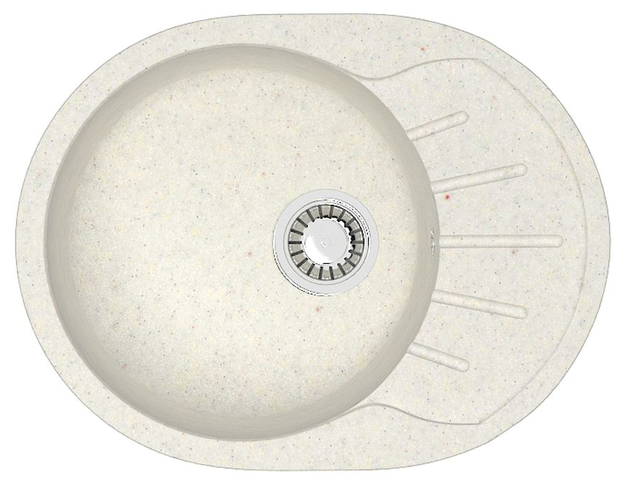 Кухонная мойка Light 575х440х215 Хлопок сифон + герметик CS00079921 Azario