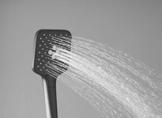 Душевая система Cube с изливом, черный VSFS-1C1MB Vincea