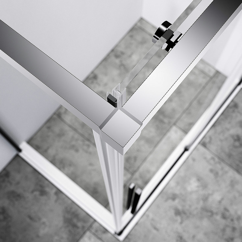 Душевой уголок Slim-N 120х80, хром, стекло прозрачное VSR-4SN8012CL Vincea