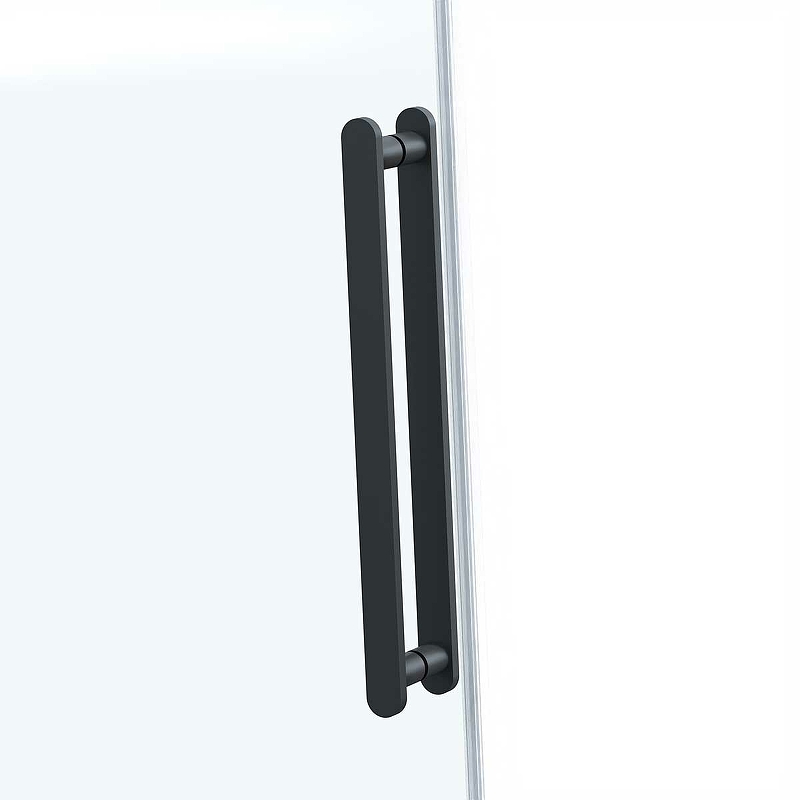 Душевой уголок Como Soft 110х80, черный, стекло прозрачное VSR-1CS8011CLB Vincea