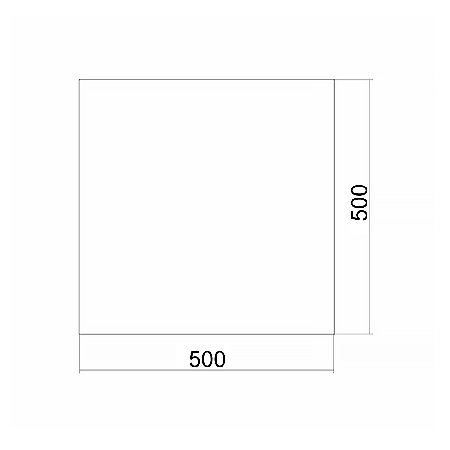 Зеркало 50х50 с фацетом и креплениями к стене CS00066426 Loranto