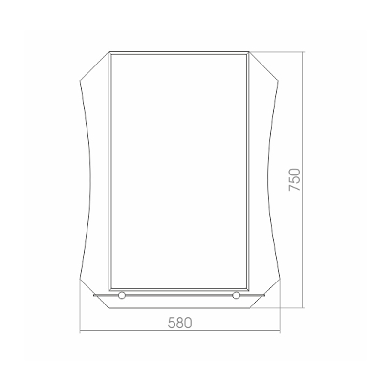 Зеркало Тоскана 58x75 ФР-00001106 Loranto