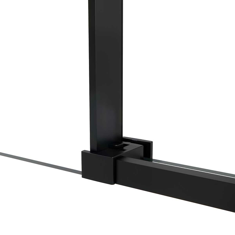 Душевая дверь Slim Soft 100, черный, стекло прозрачное VDS-1SS100CLB Vincea