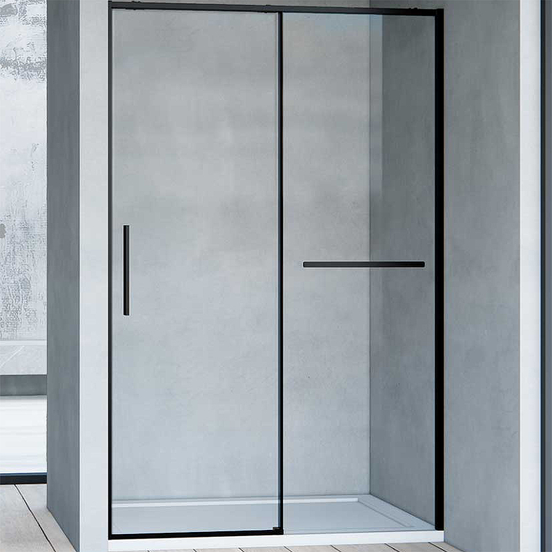 Душевая дверь Slim Soft 100, черный, стекло прозрачное VDS-1SS100CLB Vincea