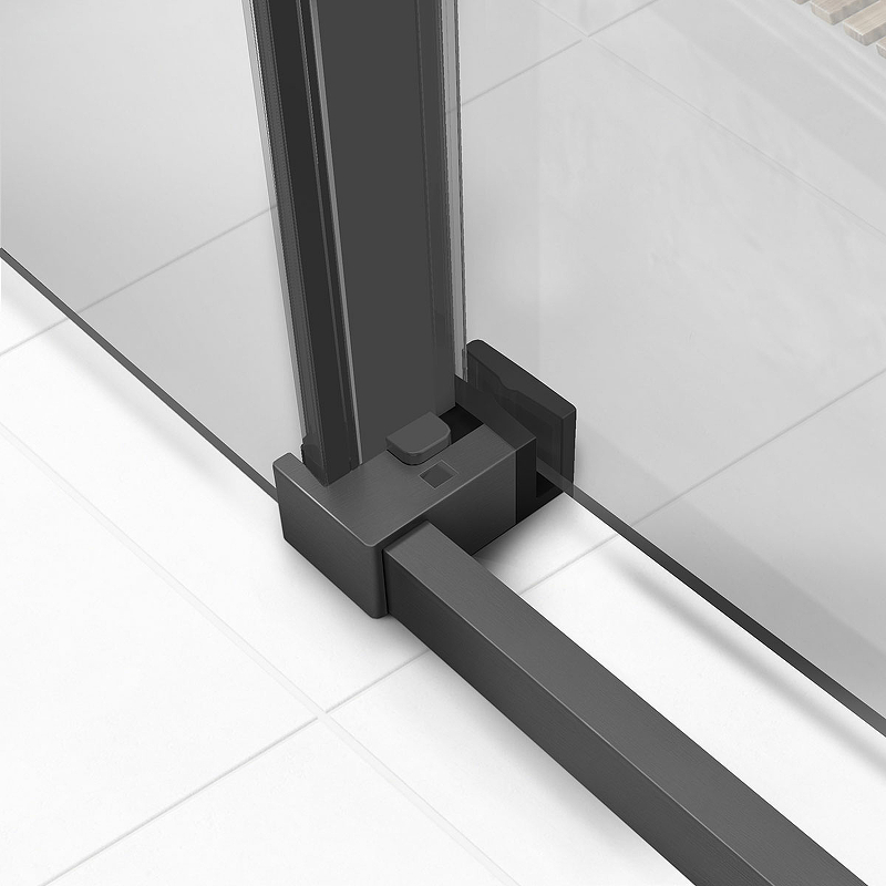 Душевая дверь Slim Soft 150, вороненая сталь, стекло прозрачное VDS-1SS150CLGM Vincea