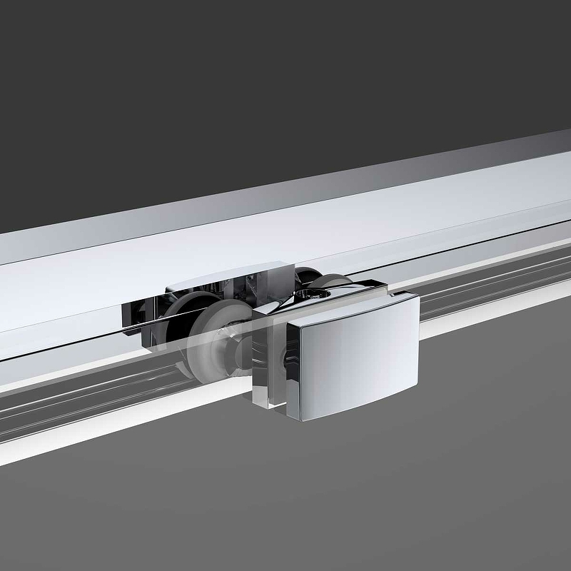 Душевая дверь Soft 110, черный, стекло прозрачное VDS-3SO110CLB Vincea