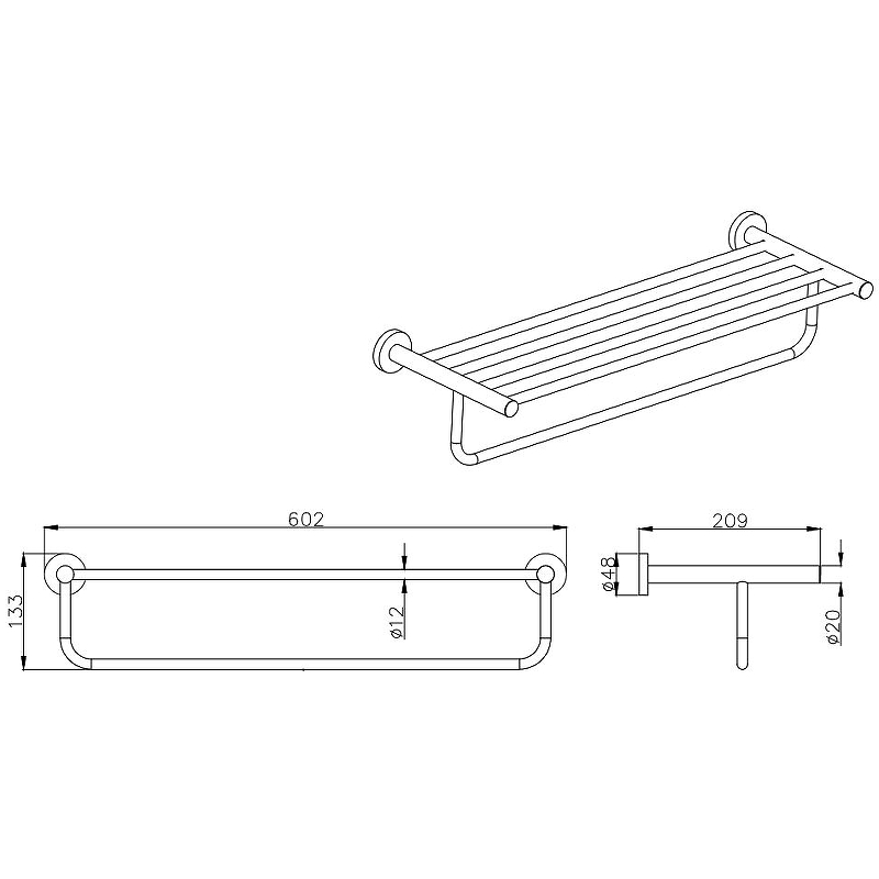 Полка Вега AQ4015CR Aquatek