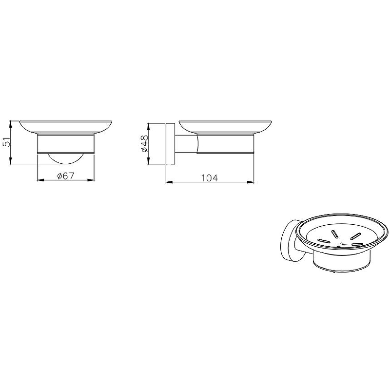 Мыльница Вега AQ4003MB Aquatek