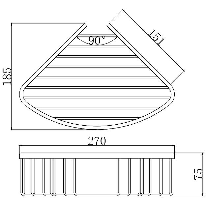 Полка Вега AQ4006MB Aquatek