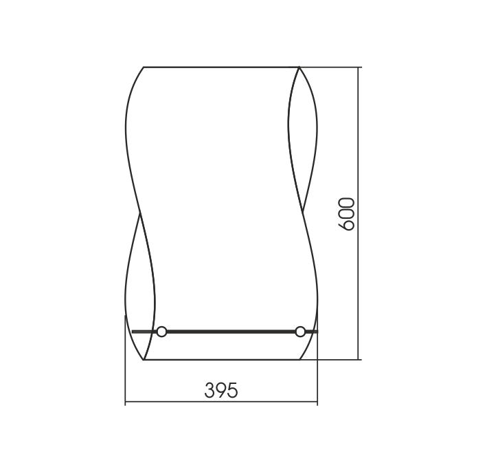Зеркало Опал 39.5х60 с полкой ФР-00002369 Loranto