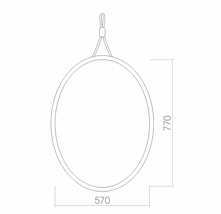 Зеркало Вестерн 57х77 (декор-канат) ФР-00001422 Loranto