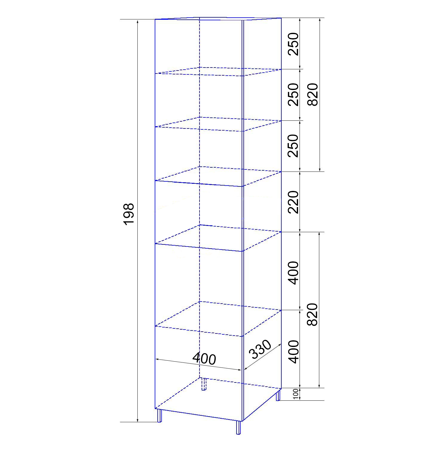 Пенал Karina 40 правый CS00086528 Loranto