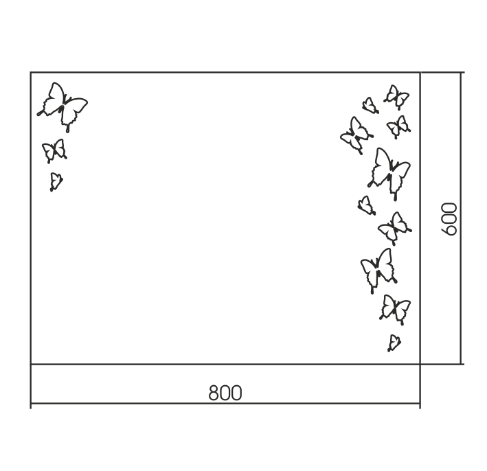 Зеркало Дриада 80х60 ФР-00002366 Loranto