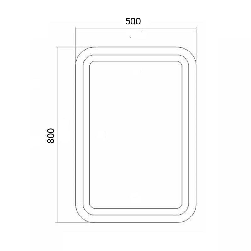 Зеркало Стиль 50х80 с сенсором CS00080496 Loranto