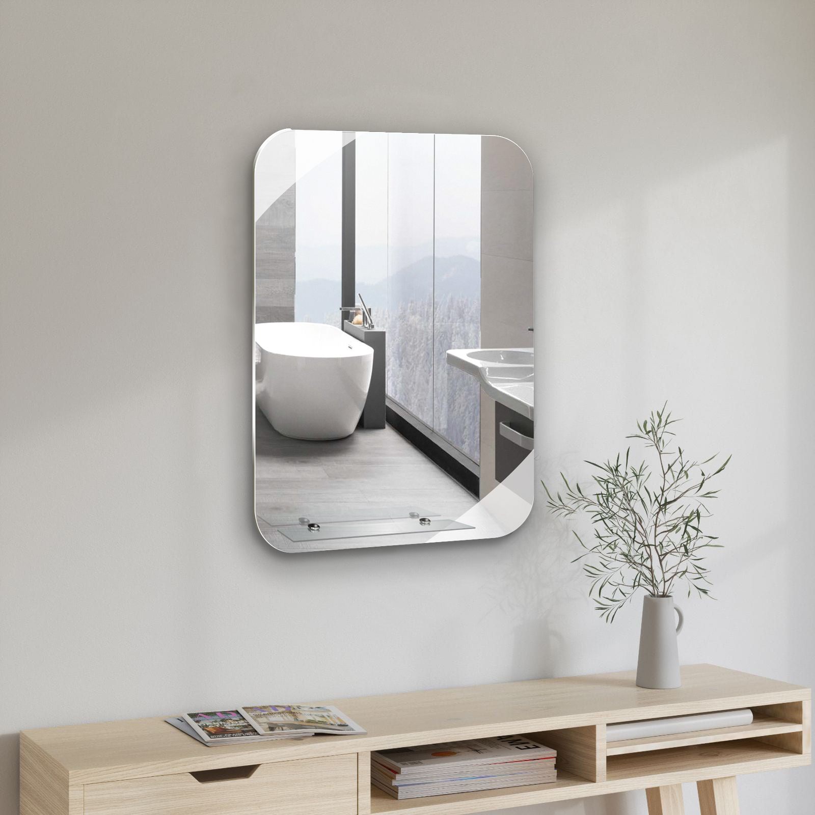 Зеркало Аргус 55х80 с полкой ФР-00002362 Loranto