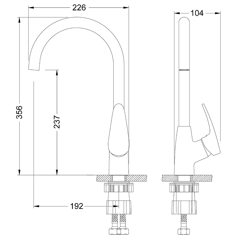 Смеситель для кухни Linara COLOR LM0405PSH Lemark