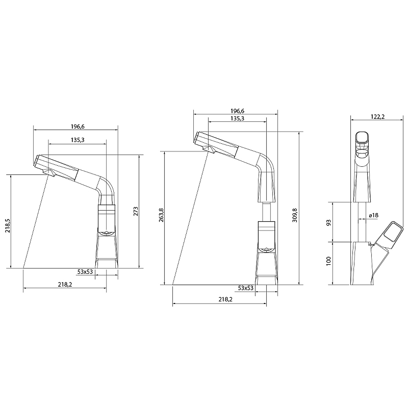 Смеситель для кухни SOUL LM6008BL Lemark