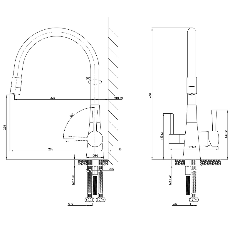 Смеситель для кухни Comfort LM3075C-Silver Lemark