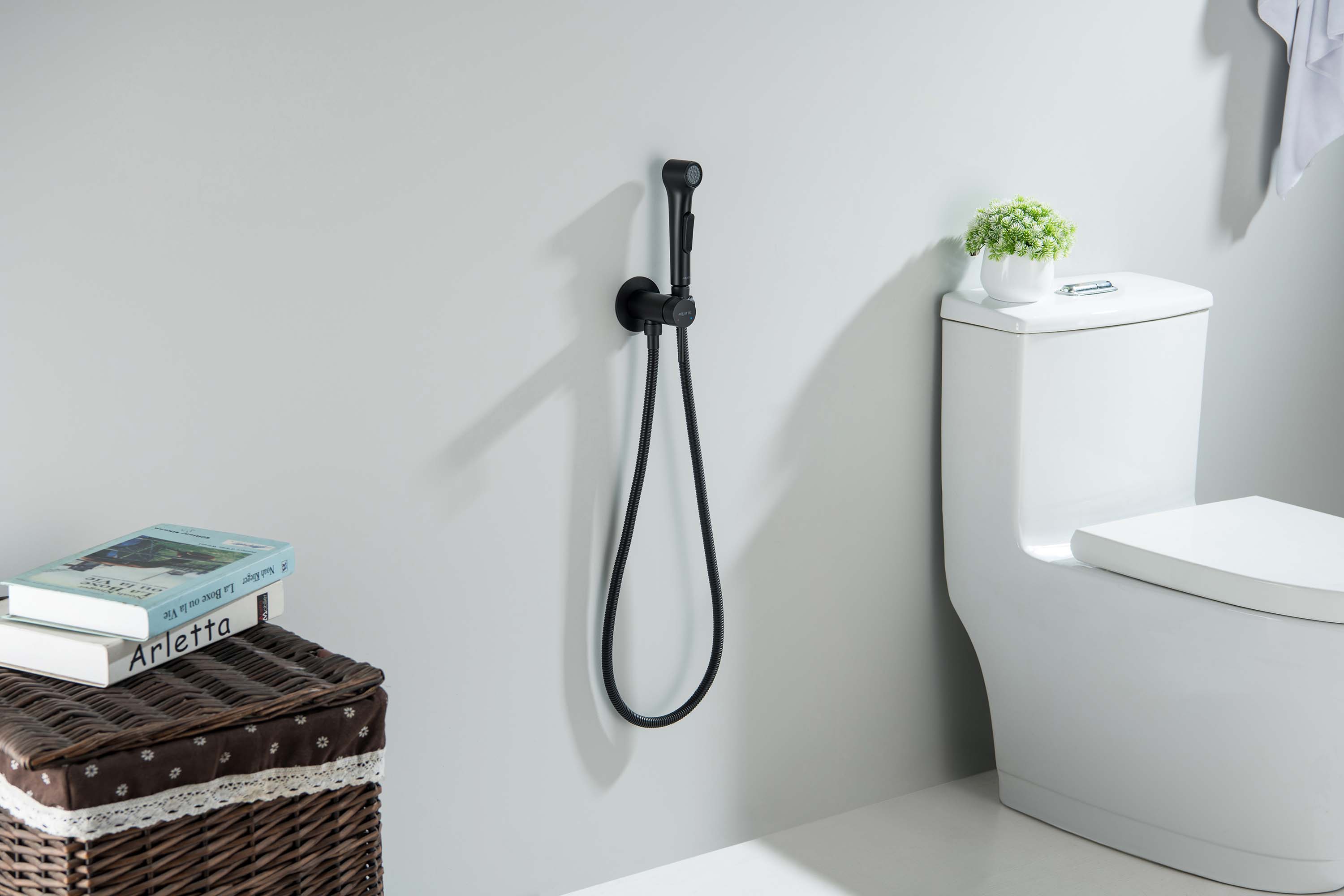 Встариваемый гигиенический комплект Европа AQ1020MB черный матовый Aquatek